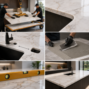 porcelain countertop Installations