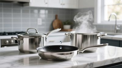 Porcelain countertop features