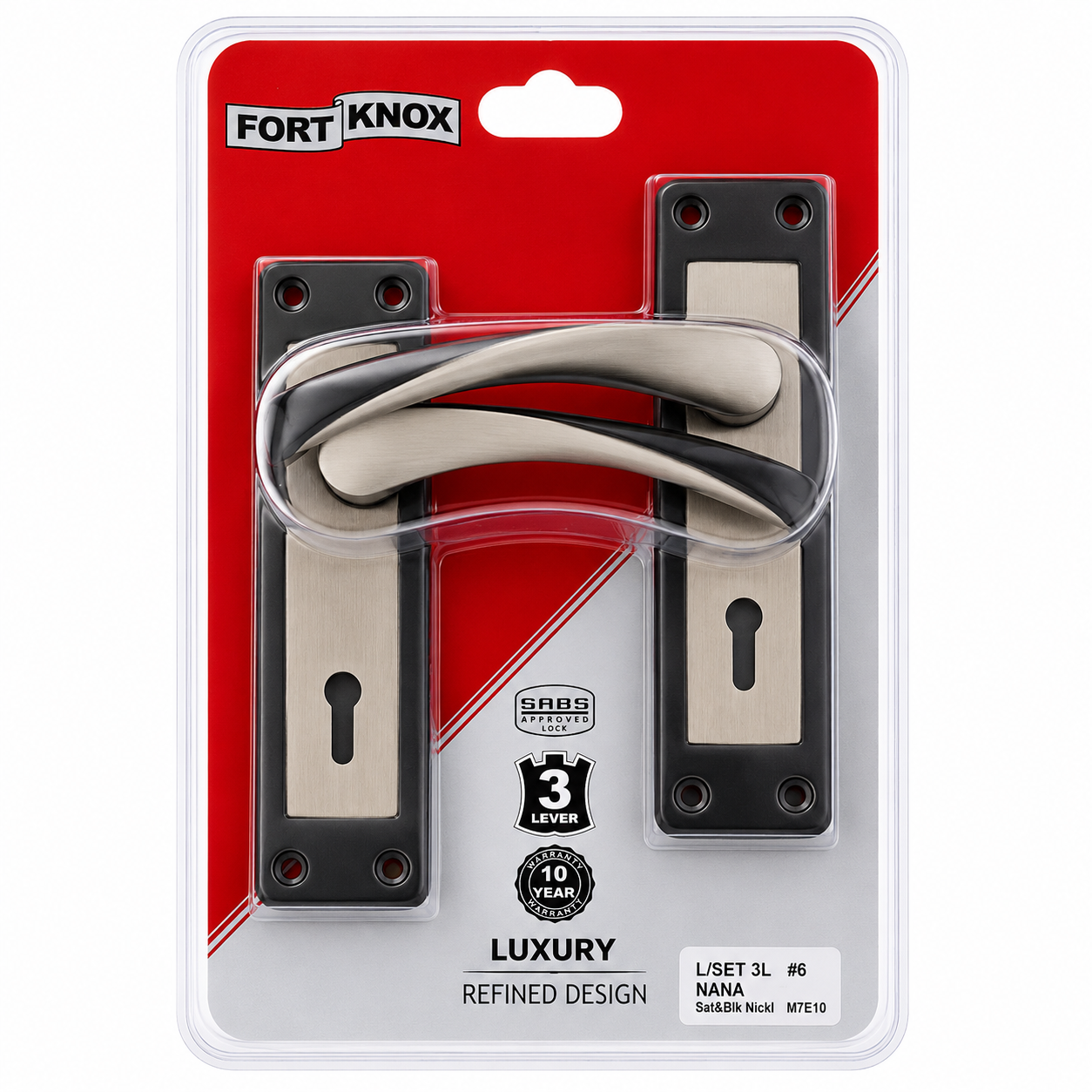 Lockset Mortice 3L Fk Nana Sn/Bn #6 | Build It DTM