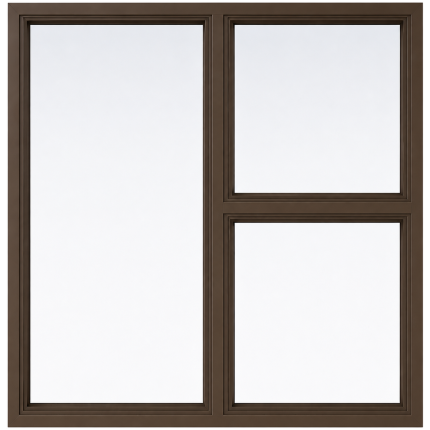 Window Aluminium 26Mm Budget 1.2 X 1.2 Brz Ptt1212