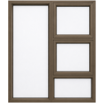 Window Aluminium 26Mm Budget 1.2 X 1.5 Brz Ptt1215