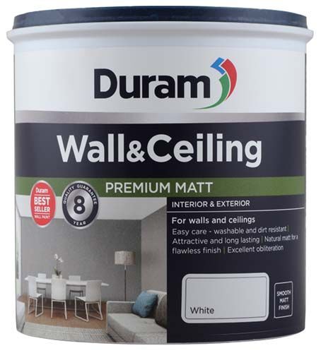 Duram W & C 1L White - Featured Image DURAM Wall Ceilings 1L