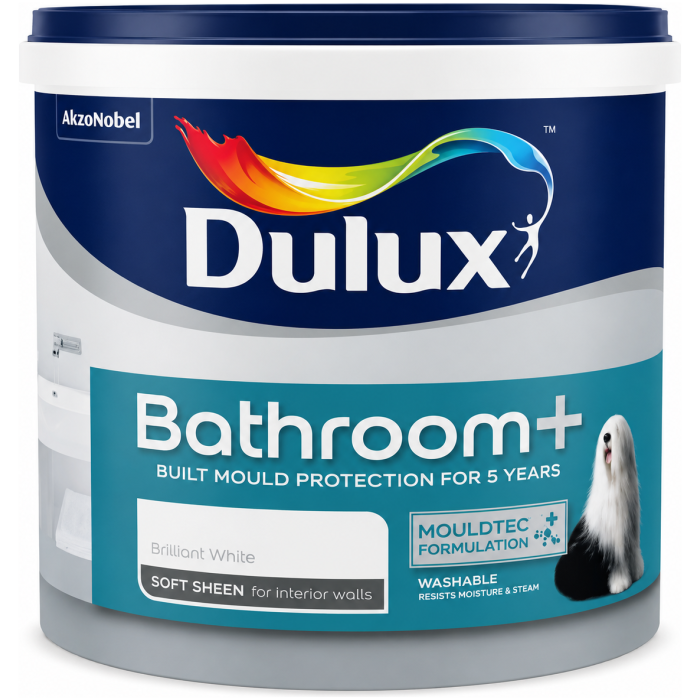 Dulux Bathroom Soft Sheen White 2.5L