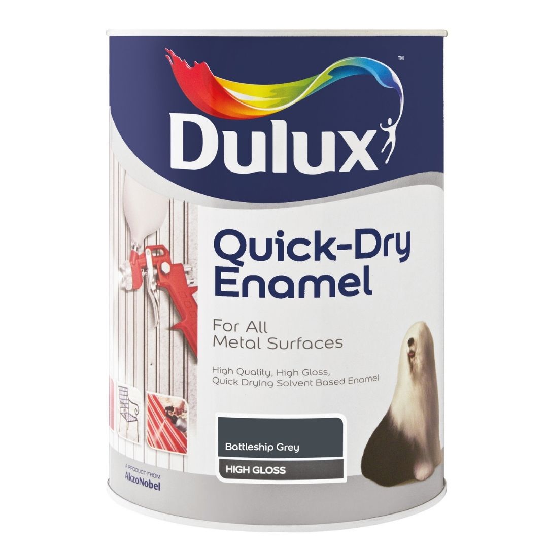 Dulux Gloss Enamel 5L Brilliant Wht - Featured Image DULUX GLOSS ENAMEL 5L BRILLIANT WHT