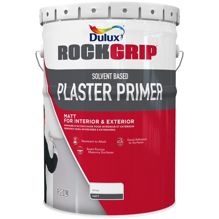 DULUX ROCKGRIP 20L PLASTER PRIMER SB