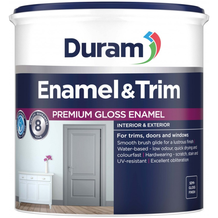 duram enamel trim white 1l