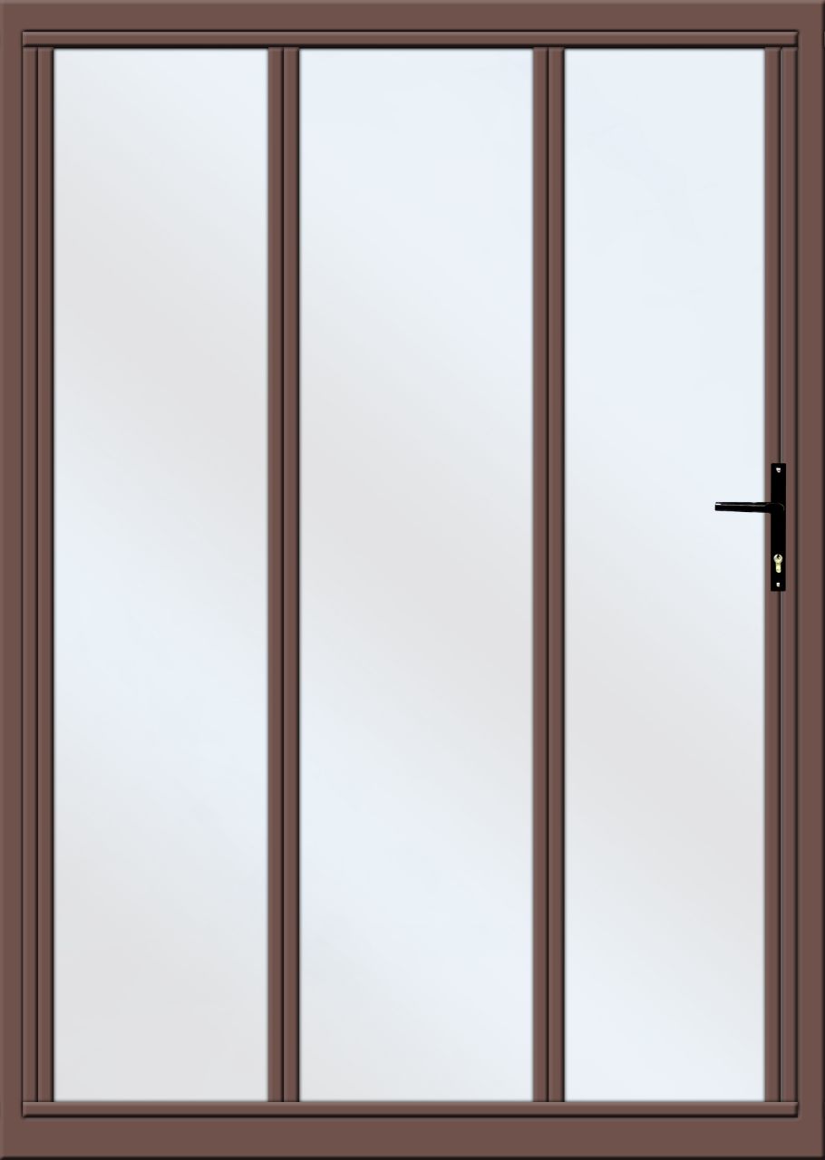 Door Aluminium Uni Folding 3 Panel 1.8M Brz Left - Featured Image 0007817 1800 x 2100 5 panel aluminium folding door