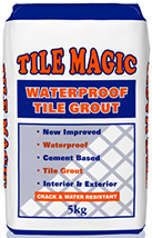 Grout Tile Magic Pure Grey Water Resistant 20Kg - Featured Image Waterproof Grout