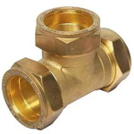 Tee Cx X Cx X Cx 15X15X15Mm Compression Brass