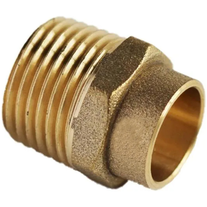 COUPLER STRAIGHT MALE x COPPER 15mm