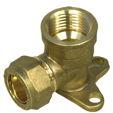 ELBOW WALLPLATE FEMALE x COPPER 15mm