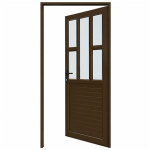 Door Aluminium Rs Full 5 Panel Right Budget