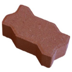 interlocking paving red
