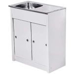 Sink Cabinet Rs Single Bowl Wht Unassembled
