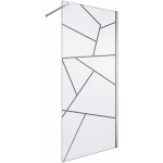 Shower Screen Rs 1200 X 2000 Opal Chrome 8Mm Se32