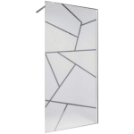 Shower Screen Rs 1200 X 2000 Opal Chrome 8mm Se32