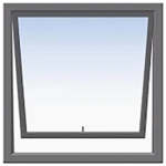 Window Aluminium 30.5 Case 600 X 600 Pt66OBSB