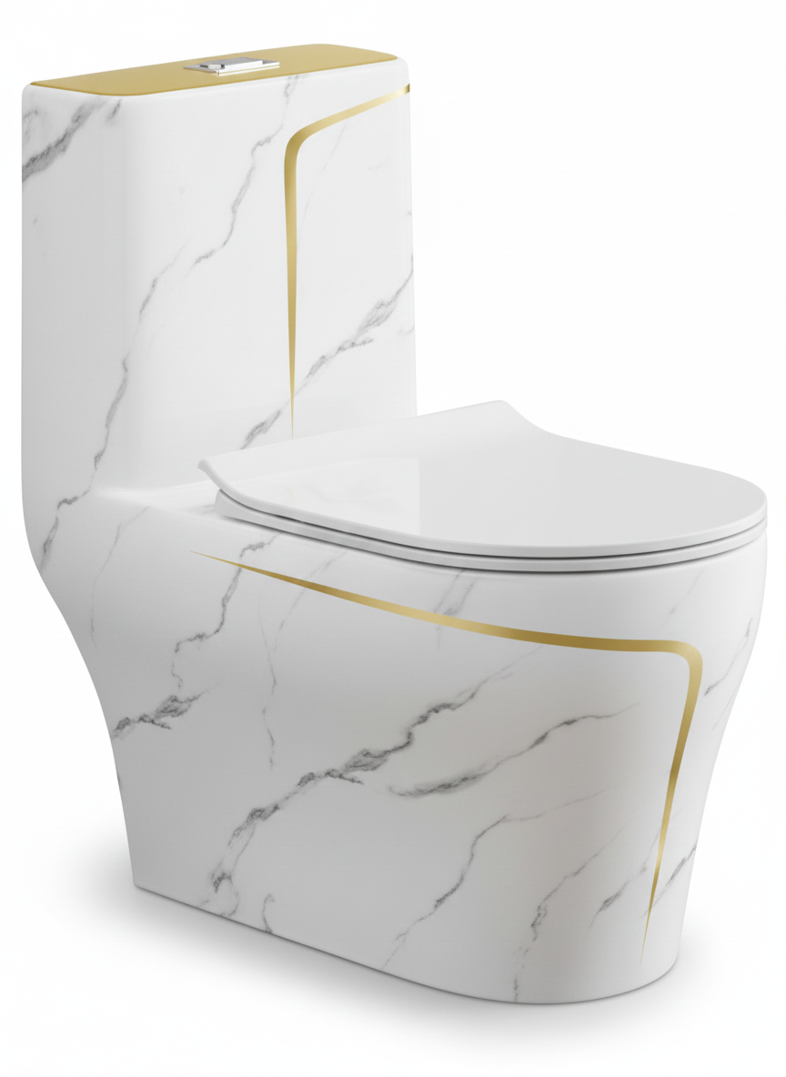 Toilet Set 4Pcs Rs White Rubicon Marble - Featured Image Gemini Generated Image oahwbaoahwbaoahw