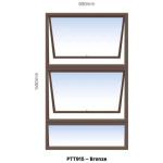 Window Aluminium 26Mm Case 900 X 1.5 Brz Ptt915