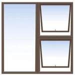 Alu 1.2 x 1.2 Top Hung 1