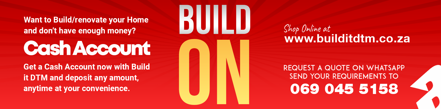 Build on Website Banner