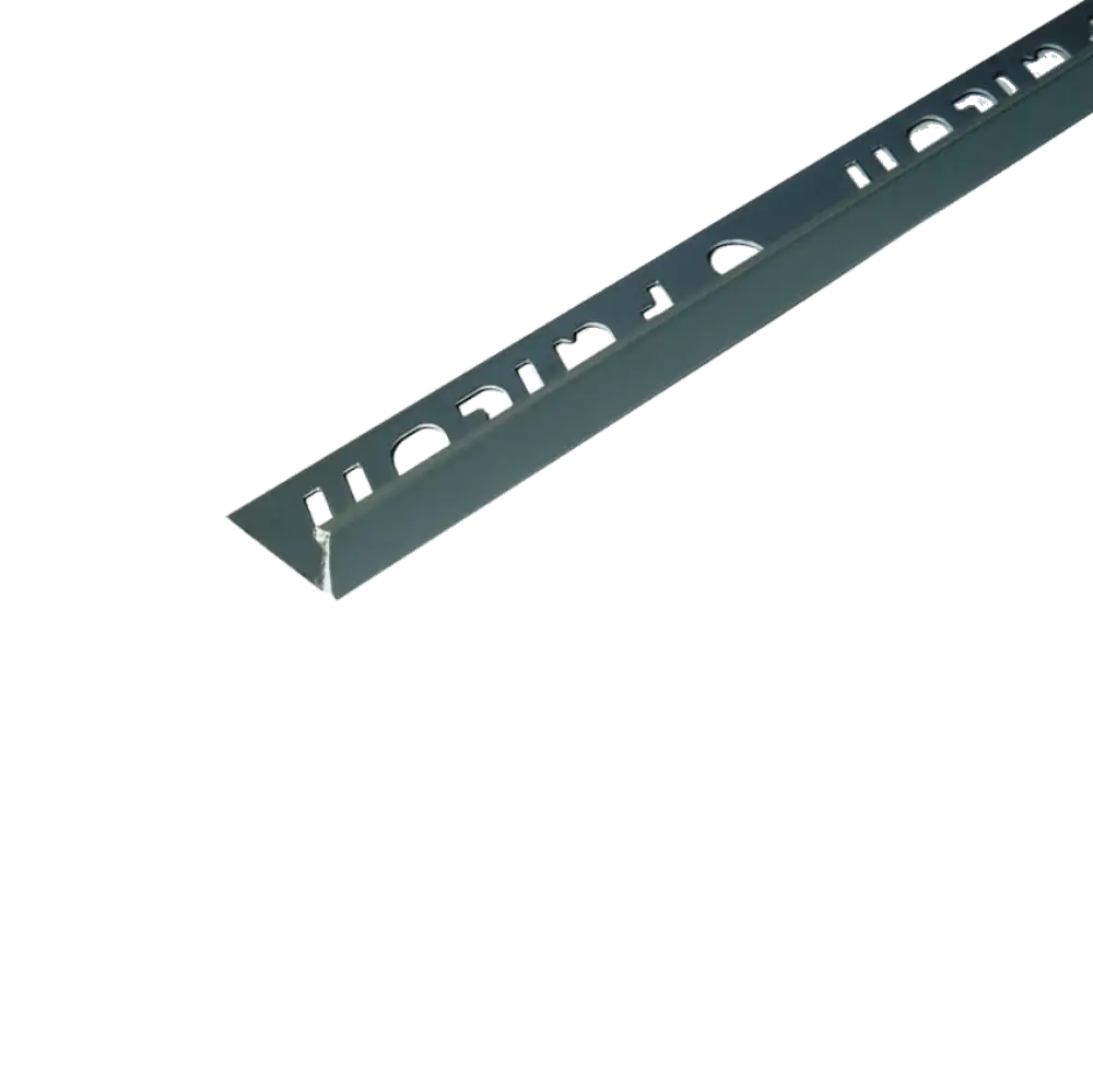 Edge Trim Aluminium 12M Powder Coat White Str Edge - Featured Image Powder Coat Grey Straight Edge 12mmFTET0161 1