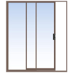 Aluminum Valumin Sliding Door 2400 x 2100 Bronze
