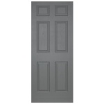 Door Soliddoors Hollowcore Print Grey 6 Panel
