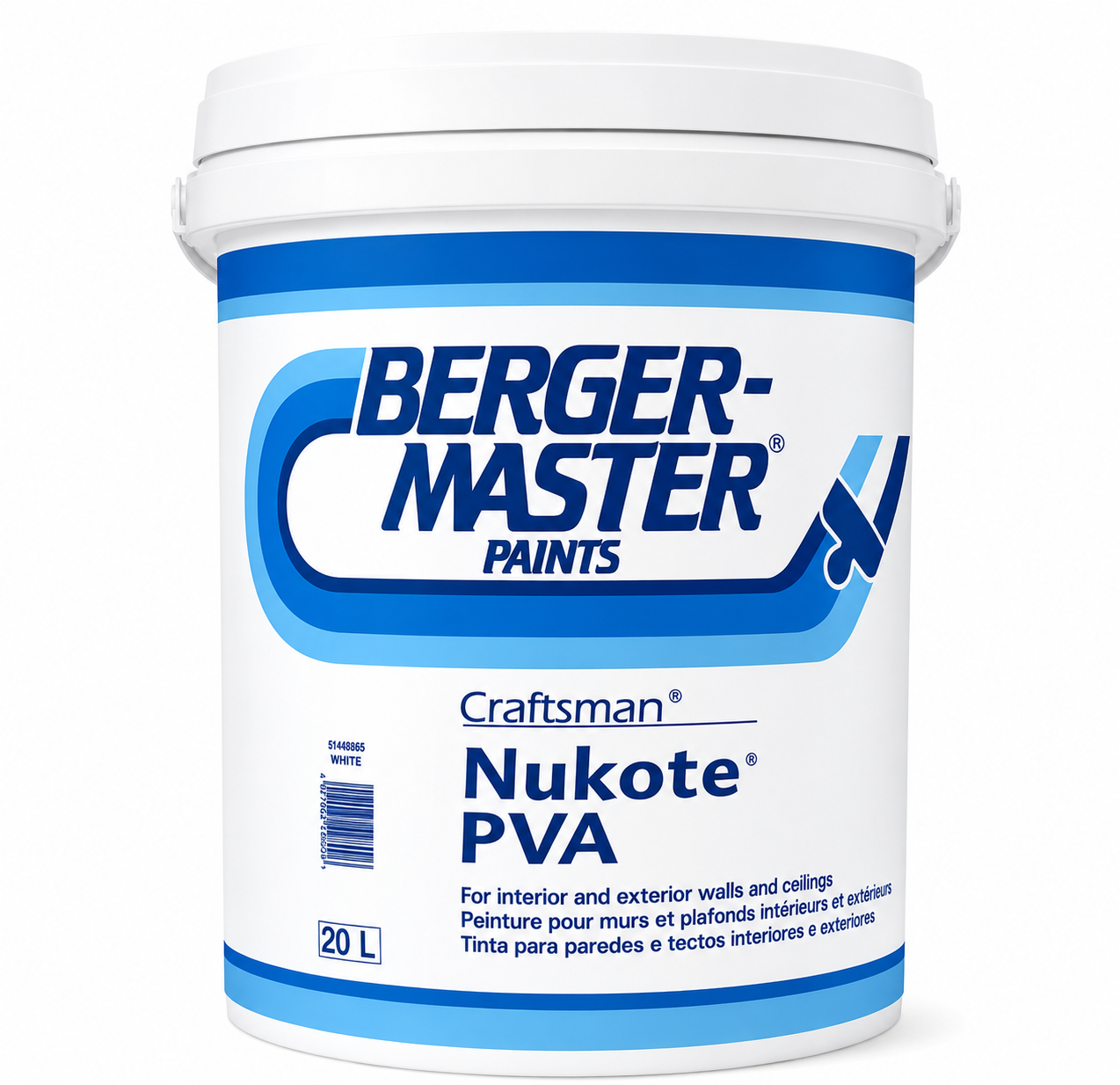 Dulux Bergermaster White 20L Dulux Bergermaster White 20L - Image 1
