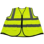 Safety Vest Lime/Org Id Pouch Medium