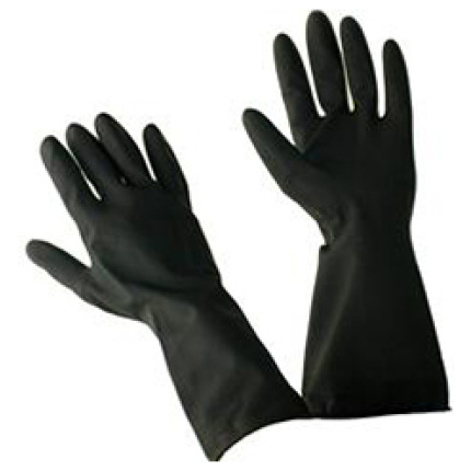 Black Builders gloves 30cm 1