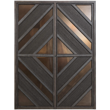 Door Aluminium Kni Brz Dbl Diamond Dd08