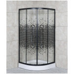Shower Round black dots 600x713 1