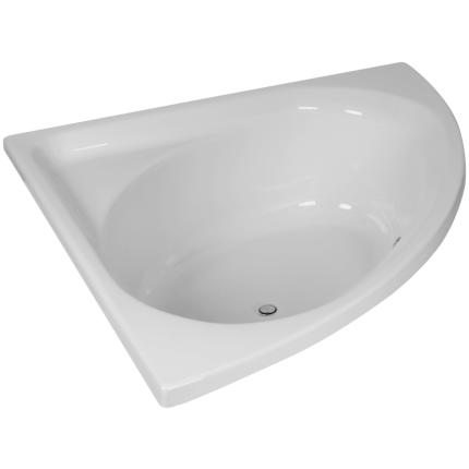 corner bath white