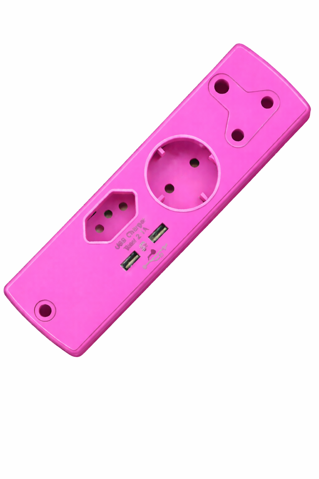 Adaptor Prem Blck 1X16A+1X5A+1Xusb pink Adaptor Prem Blck 1X16A+1X5A+1Xusb Pink - Image 1
