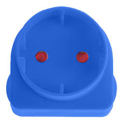 Adaptor Schuko Blue