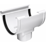 Pvc Gutter Outlet 80Mm Drop 125Mm Vynadp