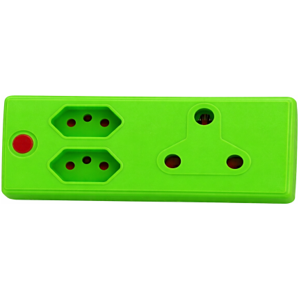 Adaptor 1X16A+2X5A Green
