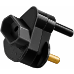 Adaptor Euro Single Black