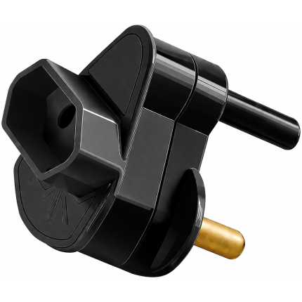 Adaptor Euro Single Black