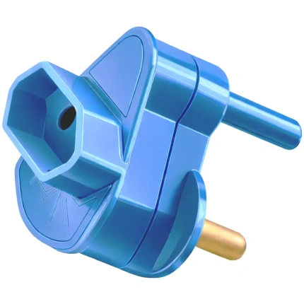 Adaptor Euro single blue