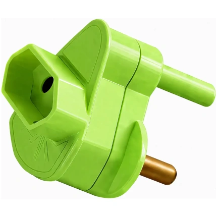 Adaptor Euro Single green