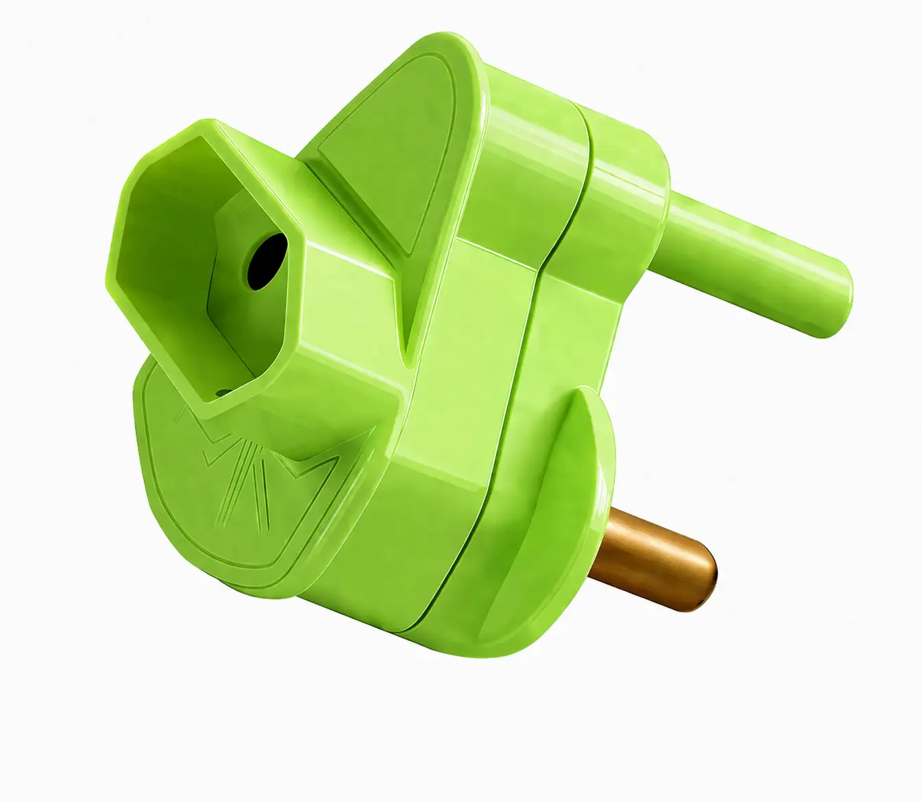 Adaptor Euro Single Green - Featured Image Adaptor Euro Single green