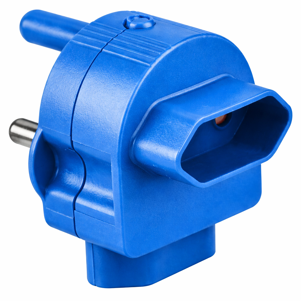 Adaptor Euro Twin Blue - Featured Image Adaptor Euro Twin blue
