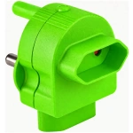 Adaptor Euro Twin green