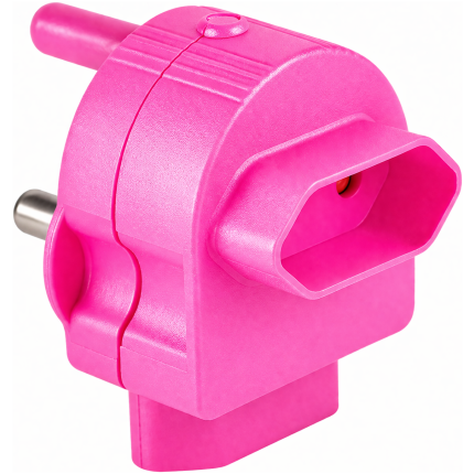Adaptor Euro Twin pink
