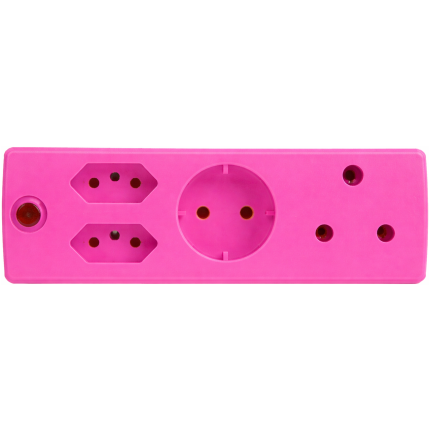 adaptor schuko pink