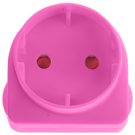Adaptor schuko pink (2)
