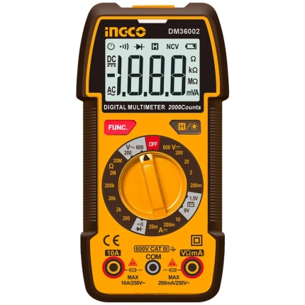 Ingco Multimeter Digital AcDc 600V