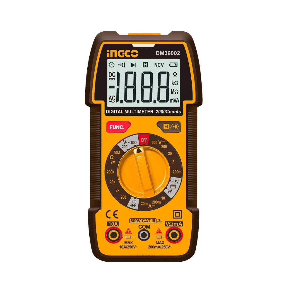 Ingco Multimeter Digital Ac/Dc 600V - Featured Image Ingco Multimeter Digital AcDc 600V